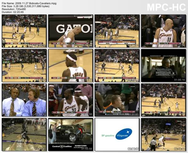 27.november 2009	Charlotte - Cleveland   94-87