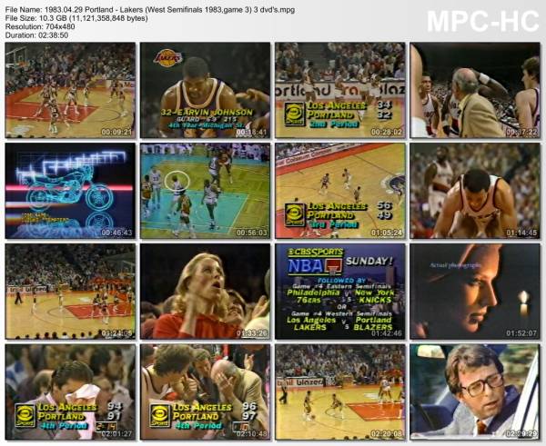 29.april 1983	Portland - Lakers (West Semifinals 1983,game 3)   109-115 (OT)