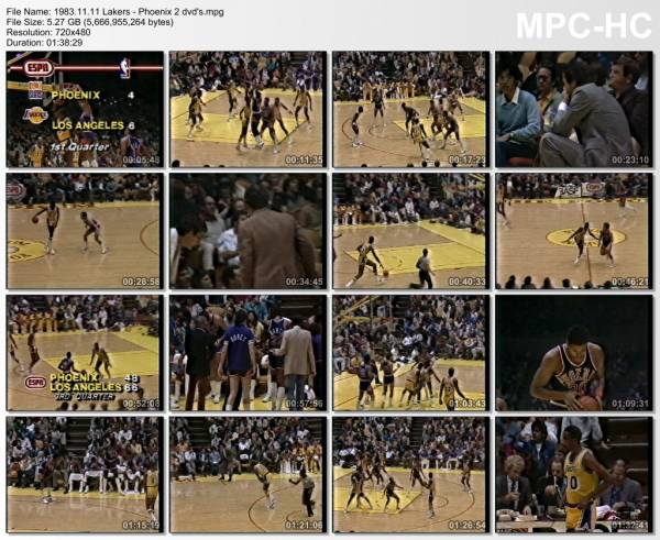 11.november 1983	Lakers - Phoenix   119-105