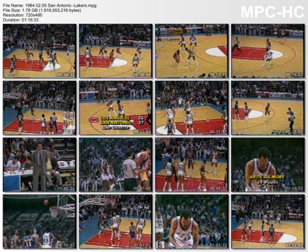 5.february 1984	San Antonio - Lakers   98-110
