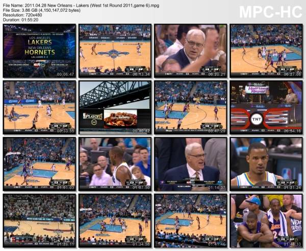 28.april 2011	New Orleans - Lakers (West 1st Round 2011,game 6)   80-98