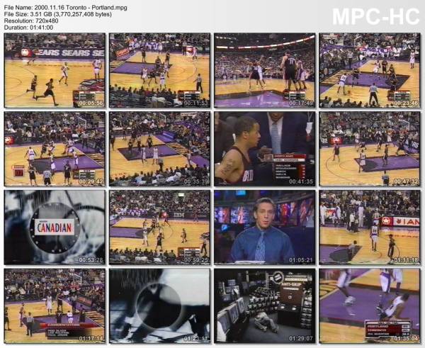 16.november 2000	Toronto - Portland   80-86