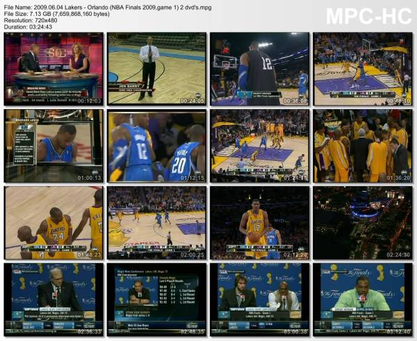 4.jun 2009	Lakers - Orlando (NBA Finals 2009,game 1)   100-75