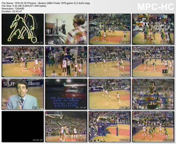 30.may 1976	Phoenix - Boston (NBA Finals 1976,game 3)   105-98