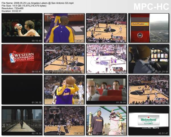 25.may 2008	San Antonio - Lakers (West Finals 2008,game 3)   103-84