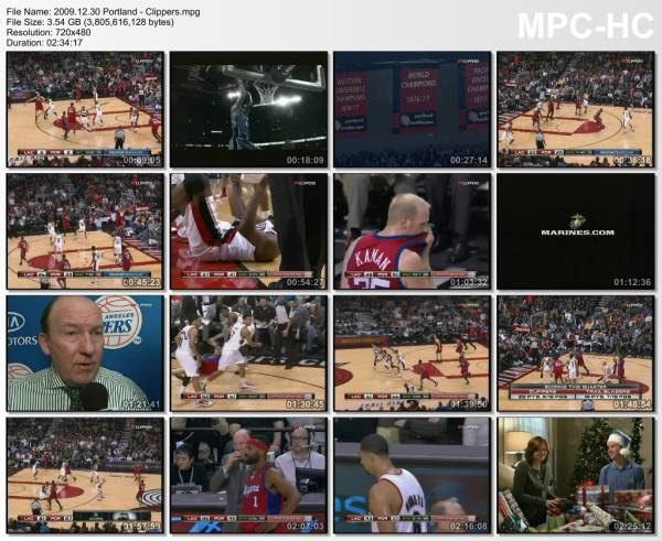 30.december 2009	Portland - Clippers   103-99