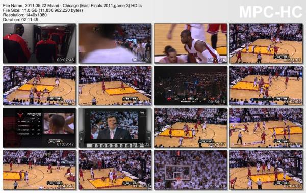 22.may 2011	Miami - Chicago (East Finals 2011,game 3)   96-85
