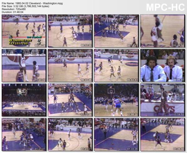 2.april 1985	Cleveland - Washington   122-107