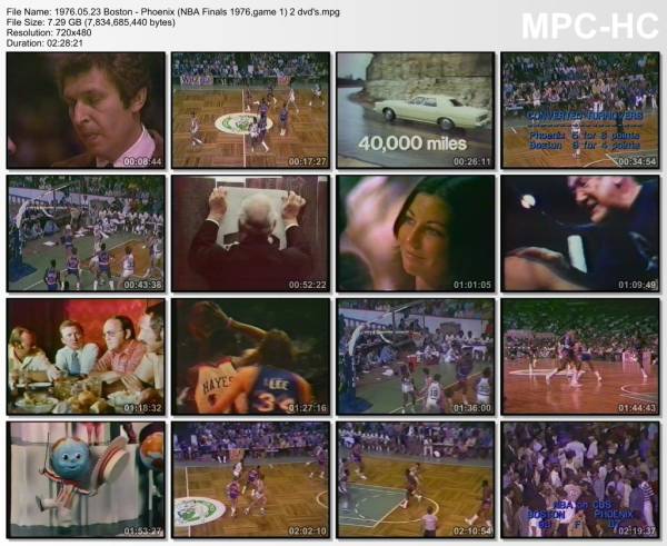 23.may 1976	Boston - Phoenix (NBA Finals 1976,game 1)   98-87