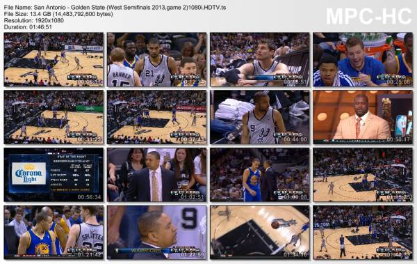8.may 2013	San Antonio - Golden State (West Semifinals 2013,game 2)   91-100