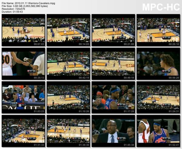11.january 2010	Golden State - Cleveland   114-117
