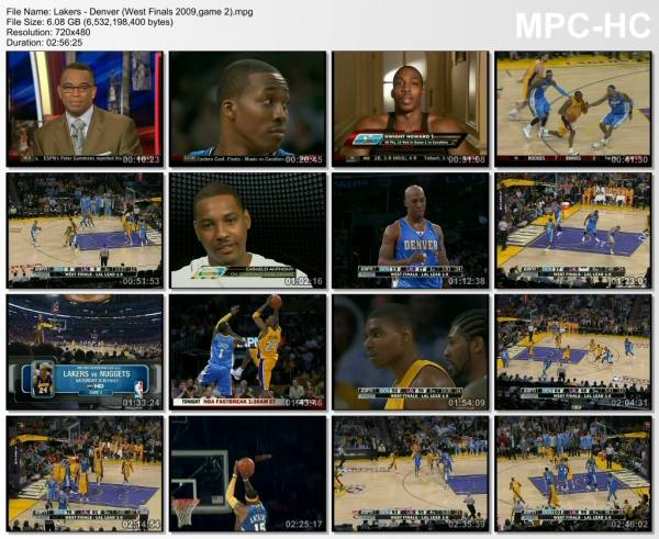 21.may 2009	Lakers - Denver (West Finals 2009,game 2)   103-106