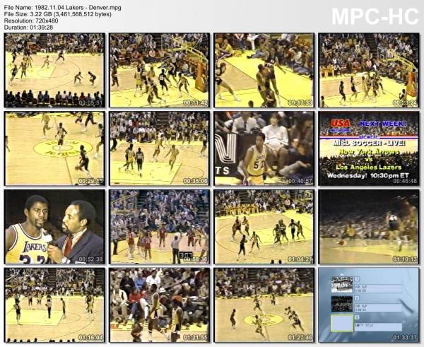 4.november 1982	Lakers - Denver   131-108