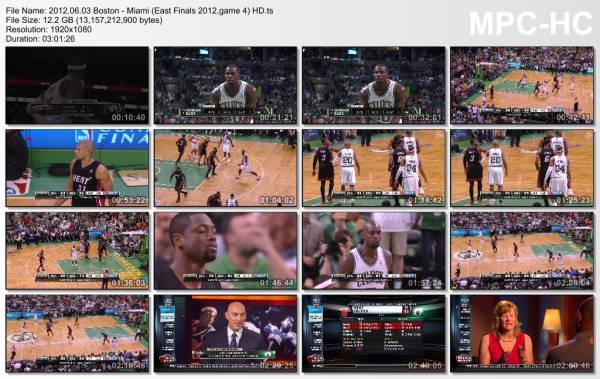 3.jun 2012	Boston - Miami (East Finals 2012,game 4)   93-91 (OT)
