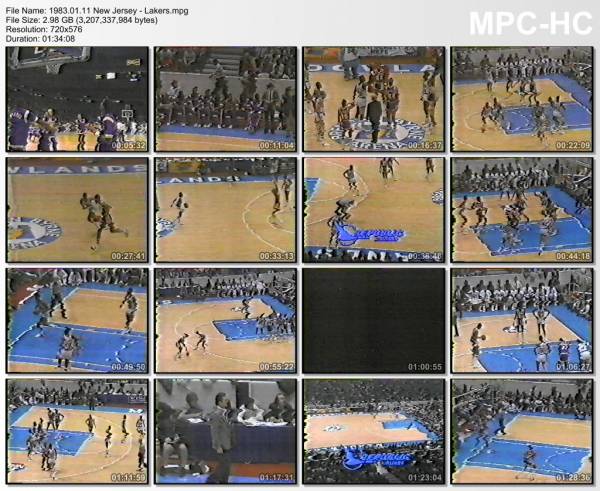 11.january 1983	New Jersey - Lakers   110-96