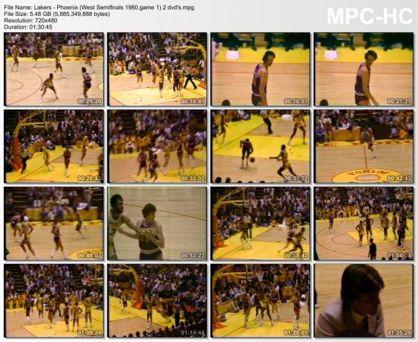 8.april 1980	Lakers - Phoenix (West Semifinals 1980,game 1)   119-110