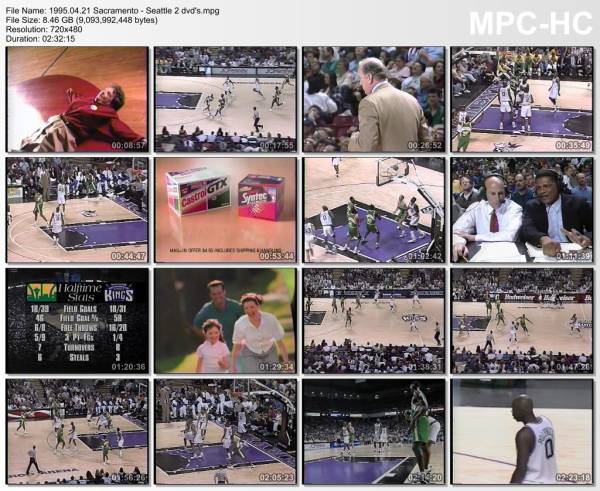 21.april 1995	Sacramento - Seattle   105-97