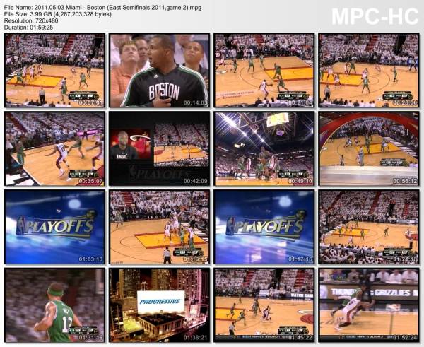 3.may 2011	Miami - Boston (East Semifinals 2011,game 2)   102-91