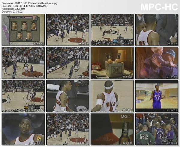5.january 2001	Portland - Milwaukee   119-115