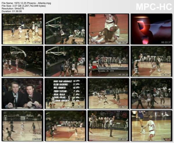 25.december 1970	Phoenix - Atlanta   127-115
