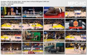 26.april 2025	Golden State - Houston (West 1st Round 2025,game 3)   104-93