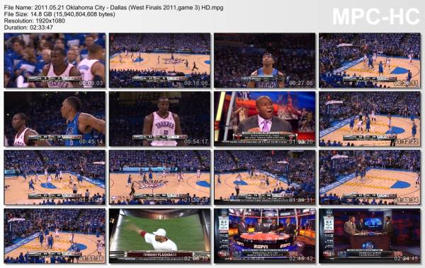 21.may 2011	Oklahoma City - Dallas (West Finals 2011,game 3)   87-93
