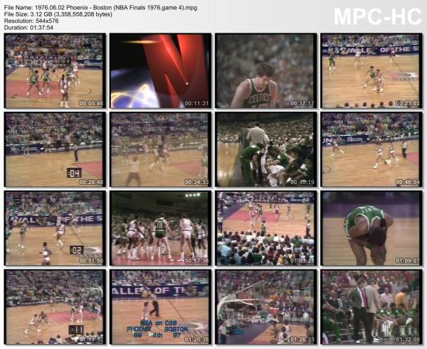 2.jun 1976	Phoenix - Boston (NBA Finals 1976,game 4)   109-107