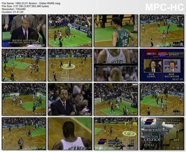 1.march 1992	Boston - Dallas   101-91