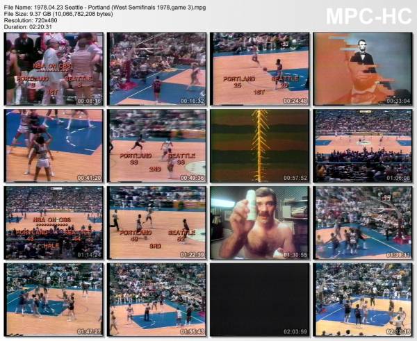 23.april 1978	Seattle - Portland (West Semifinals 1978,game 3)   99-84