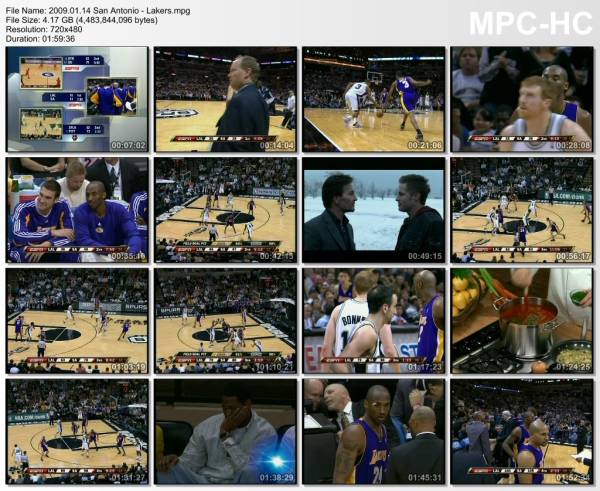 14.january 2009	San Antonio - Lakers   112-111