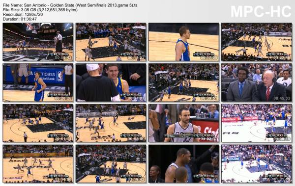 14.may 2013	San Antonio - Golden State (West Semifinals 2013,game 5)   109-91