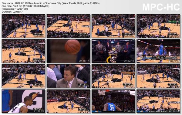 29.may 2012	San Antonio - Oklahoma City (West Finals 2012,game 2)   120-111