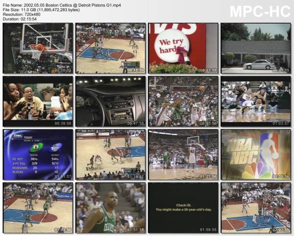 5.may 2002	Detroit - Boston (East Semifinals 2002,game 1)   96-84