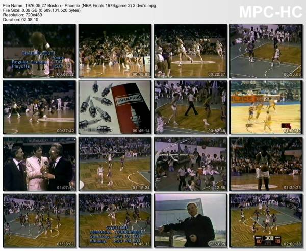 27.may 1976	Boston - Phoenix (NBA Finals 1976,game 2)   105-90