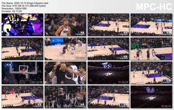 15.october 2025	Sacramento - Clippers   91-109