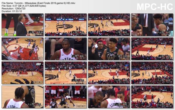 25.may 2019	Toronto - Milwaukee (East Finals 2019,game 6)   100-94