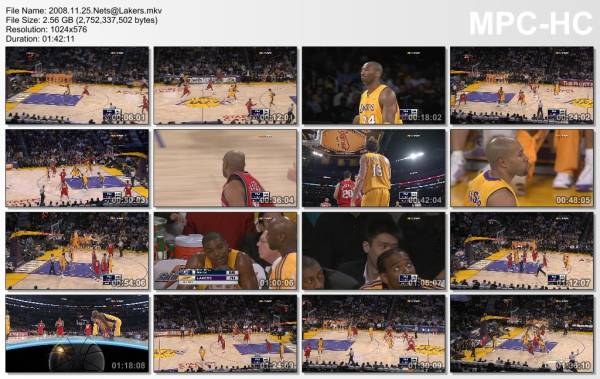 25.november 2008	Lakers - New Jersey   120-93