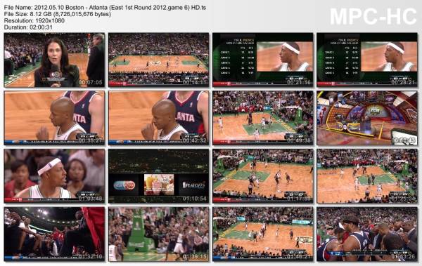 10.may 2012	Boston - Atlanta (East 1st Round 2012,game 6)   83-80
