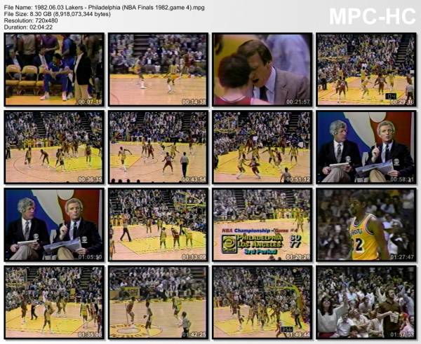 3.jun 1982	Lakers - Philadelphia (NBA Finals 1982,game 4)   111-101