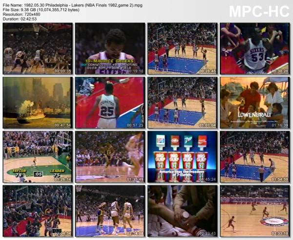 30.may 1982	Philadelphia - Lakers (NBA Finals 1982,game 2)   110-94