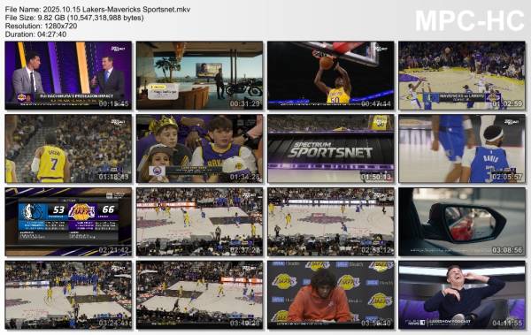 15.october 2025	Lakers - Dallas   94-121
