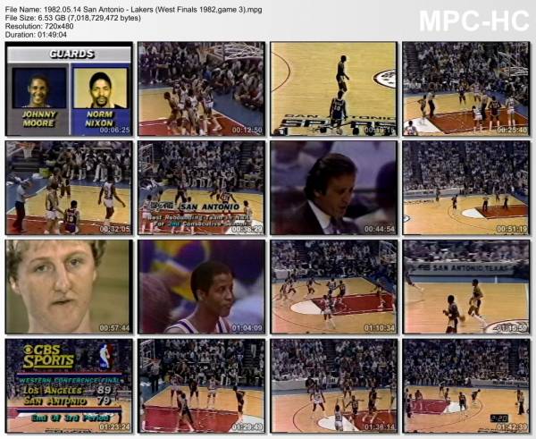 14.may 1982	San Antonio - Lakers (West Finals 1982,game 3)   108-118