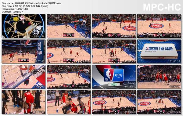 23.january 2026	Detroit - Houston   104-111