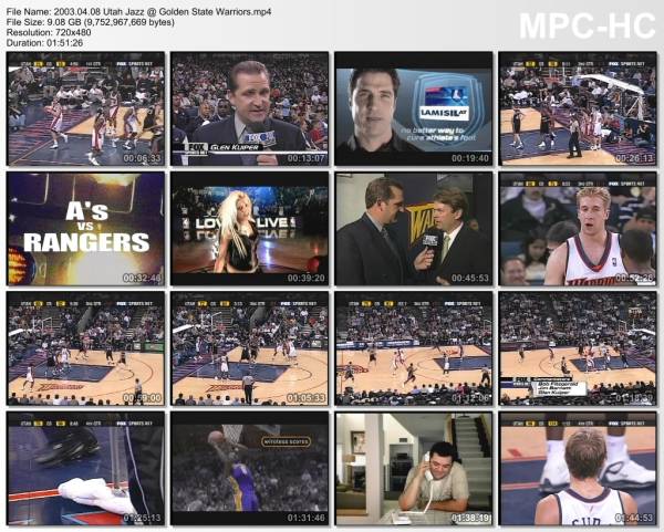 8.april 2003	Golden State - Utah   128-102
