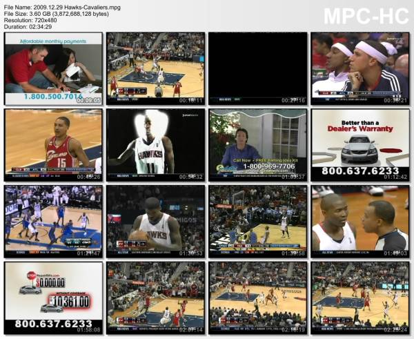 29.december 2009	Atlanta - Cleveland   84-95
