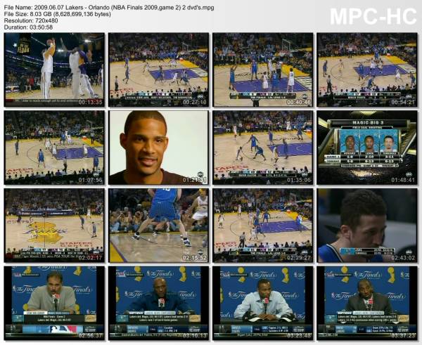 7.jun 2009	Lakers - Orlando (NBA Finals 2009,game 2)   101-96 (OT)