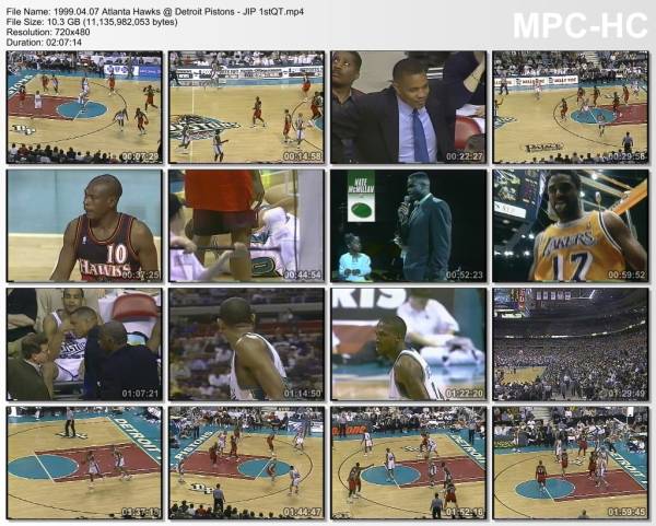 7.april 1999	Detroit - Atlanta   89-82