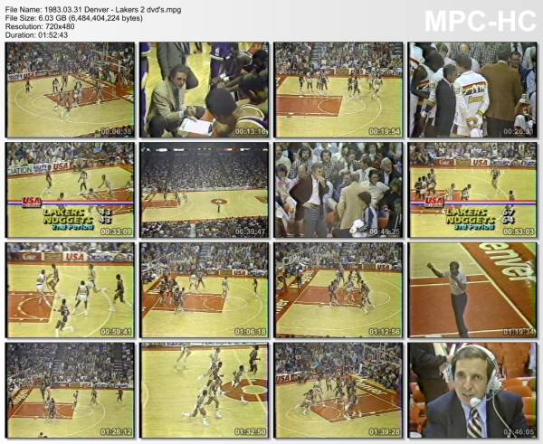 31.march 1983	Denver - Lakers   116-122