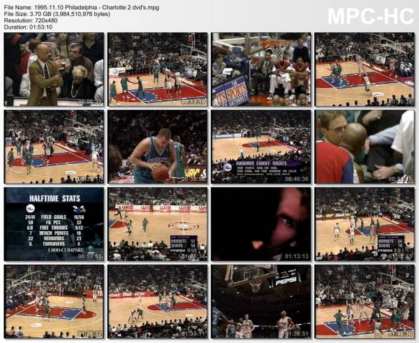 10.november 1995	Philadelphia - Charlotte   104-90