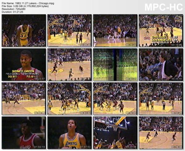 27.november 1983	Lakers - Chicago   103-100
